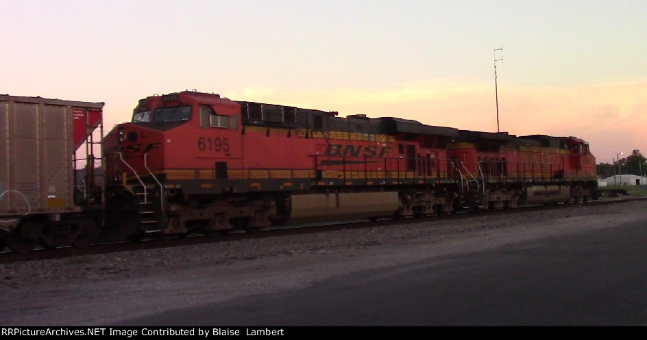 BNSF coal train DPUs